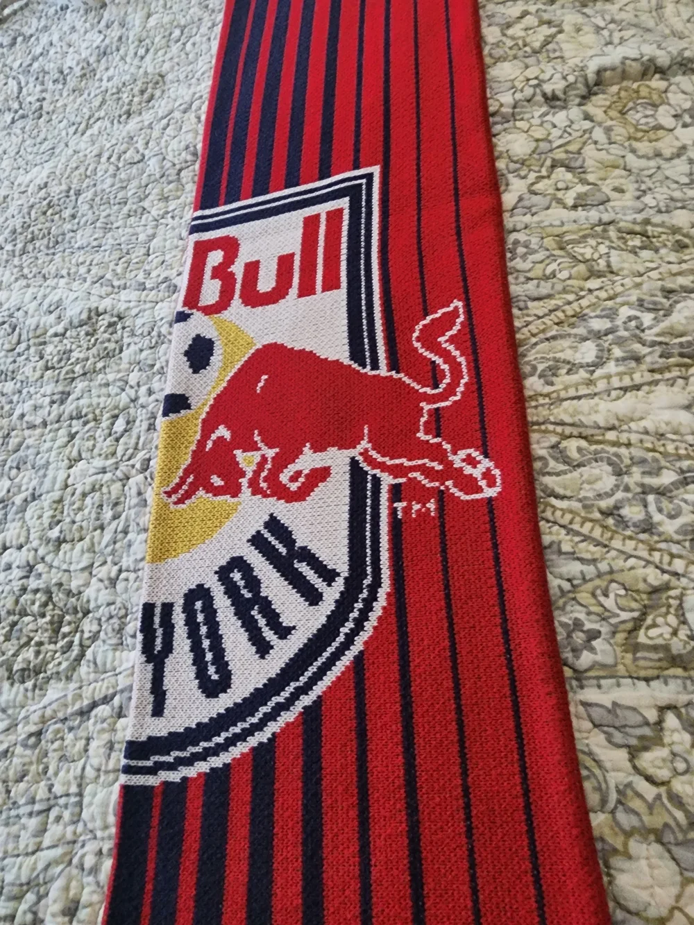 SOCCER FAN Adidas New York USA Red Bulls Red & Navy Scarf